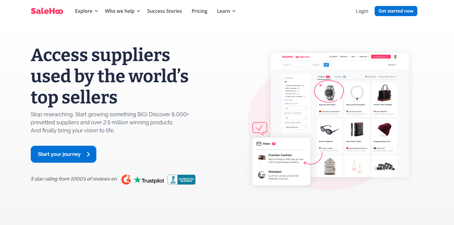 Salehoo dropship wholesale suppliers